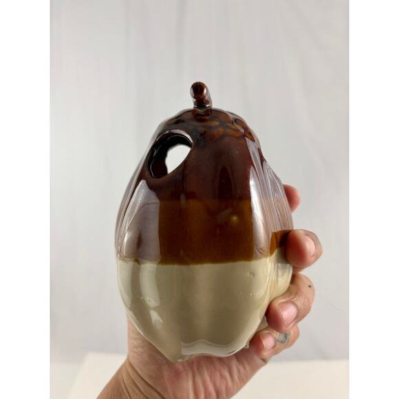 VTG  3 pc Pottery Brown Drip Glaze Kitchen Utensil Holder Taiwan 1970's - Picture 11 of 12